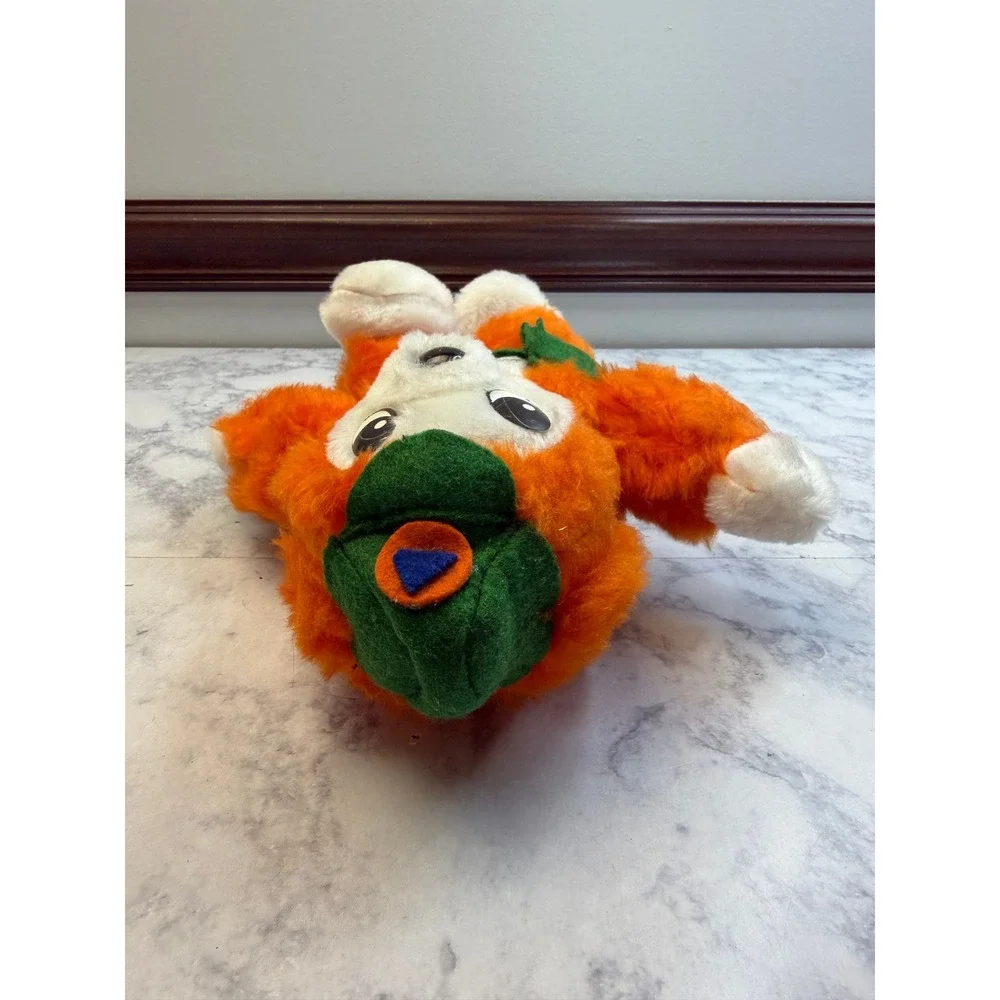 Vintage Orange White Bear Forest Ranger Scout Plush Mascot Green Hat Bag 10